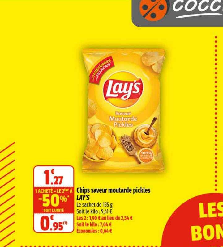 Chips Saveur Moutarde Pickles Lay's