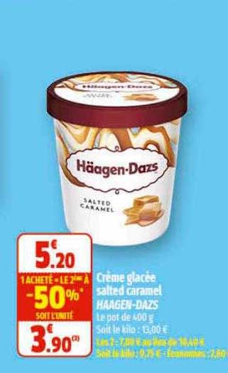 crème glacée salted caramel häagen-dazs