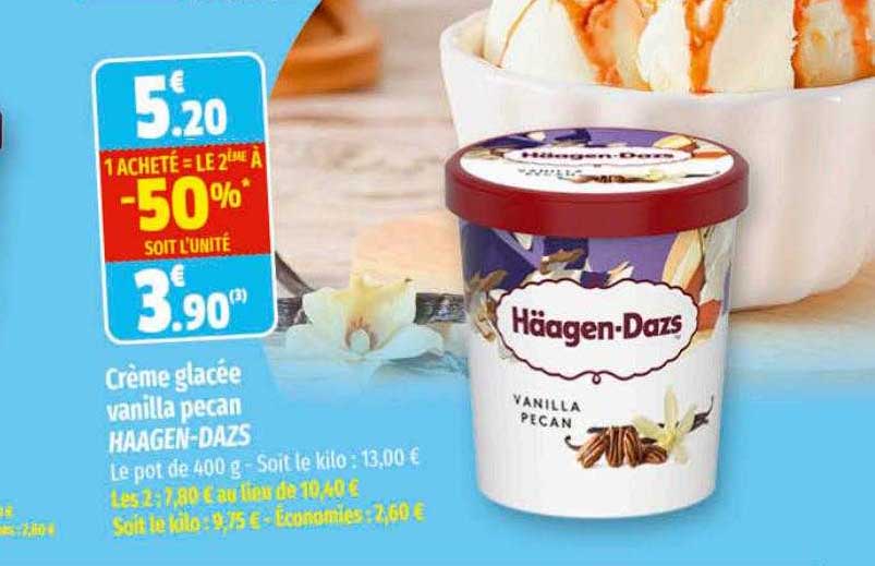 Crème Glacée Vanilla Pecan Häagen-dazs