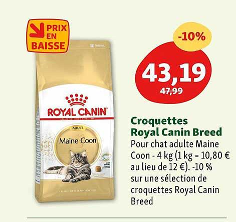 croquettes royal canin breed