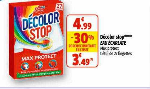 décolor stop eau écarlate