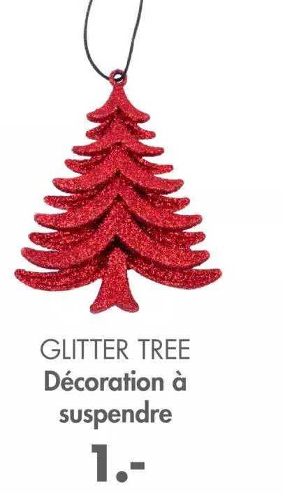 décoration à suspendre glitter tree