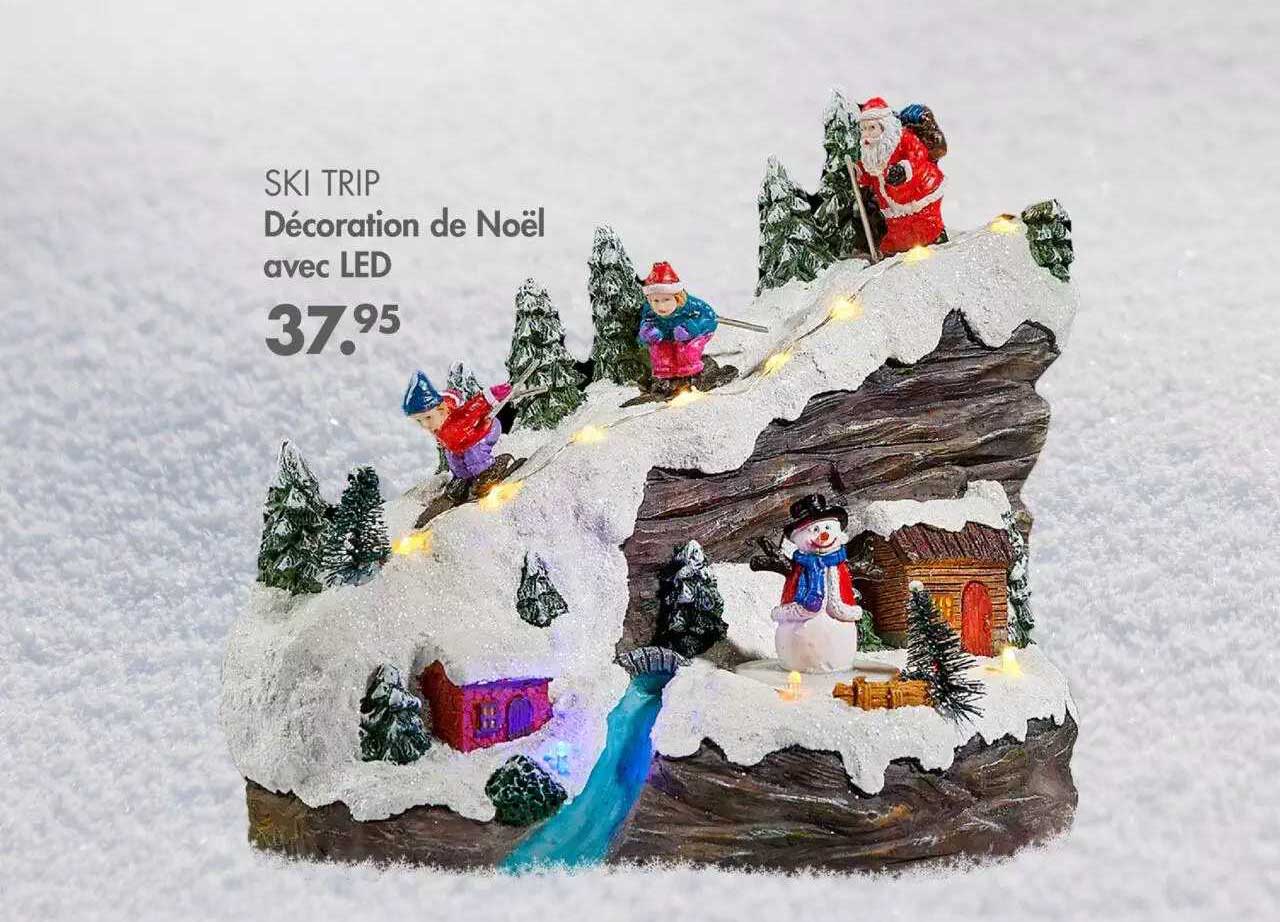 Décoration De Noël Avec Led Ski Trip