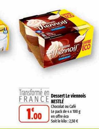 Dessert Le Viennois Nestlé