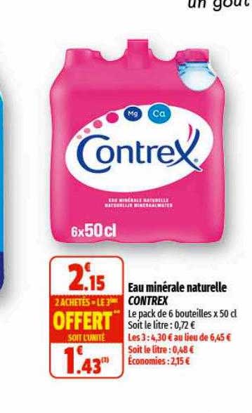 Eau Minérale Naturelle Contrex