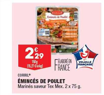 émincés De Poulet Corril