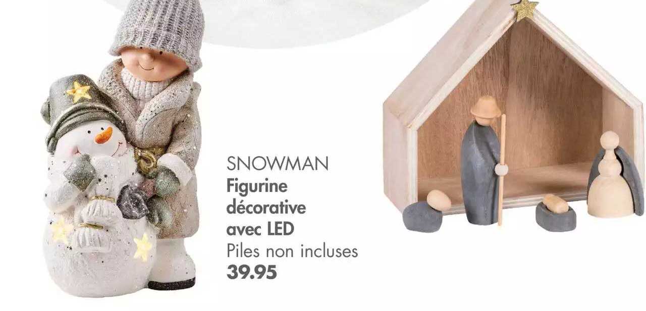 figurine décorative avec led snowman