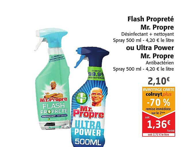 frash propreté mr. propre ou ultra power mr. propre