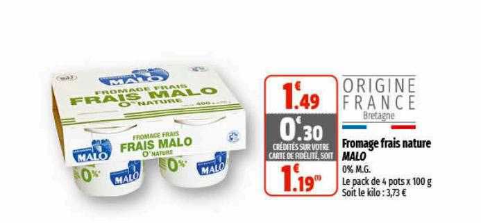 Fromage Frais Nature Malo