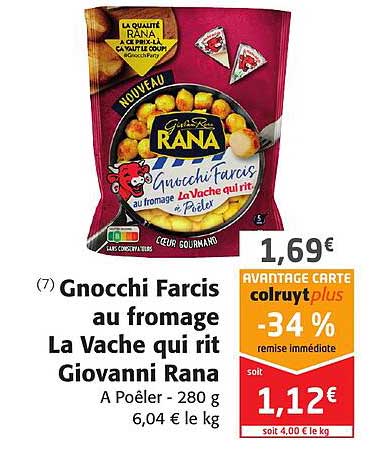 gnocchi farcis au fromage la vache qui rit giovanni rana