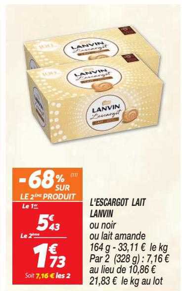 l'escargot lait lanvin
