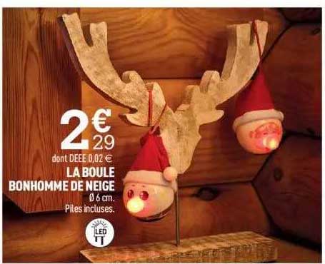 la boule bonhomme de neige