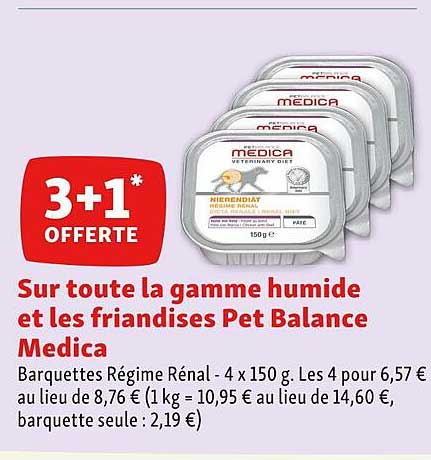 La Gamme Humide Et Les Friandises Pet Balance Medica