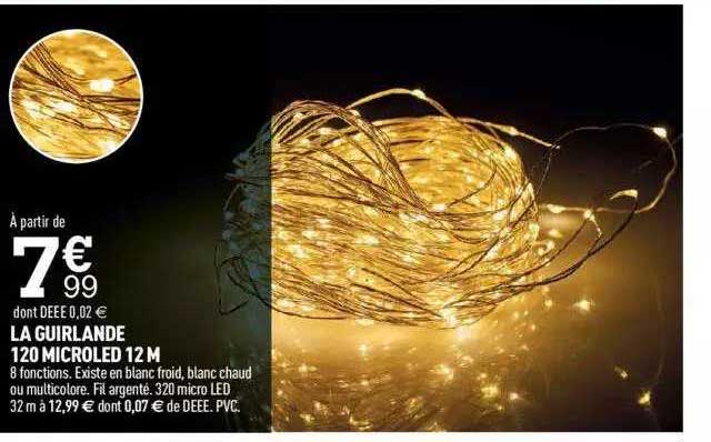 la guirlande 120 microled 12 m