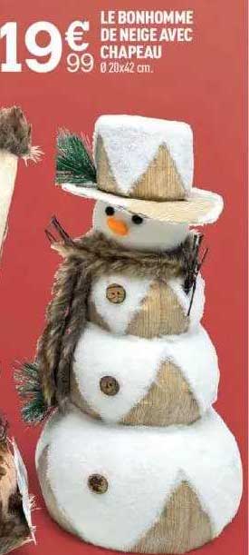 Le Bonhomme De Neige Avec Chapeau