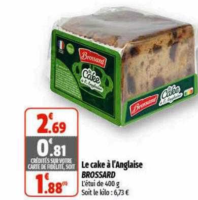 le cake à l'anglaise brossard