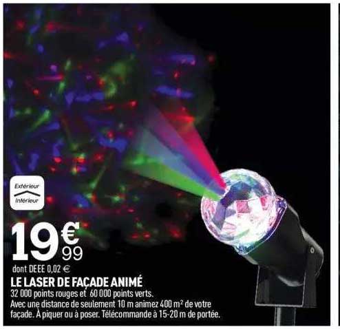 le laser de façade animé