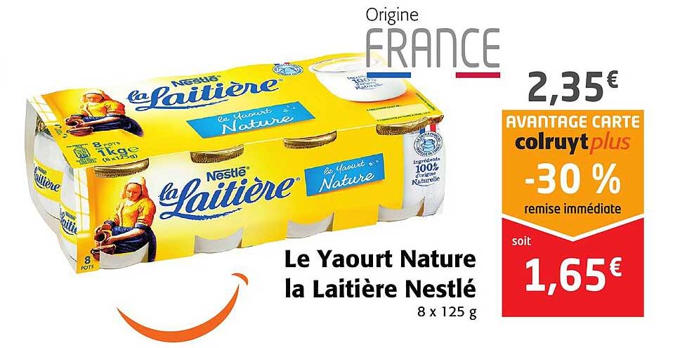 Le Yaourt Nature La Laitière Nestlé
