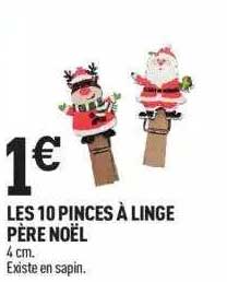 les 10 pinces à linge père noël