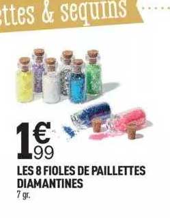 les 8 fioles de paillettes diamantines