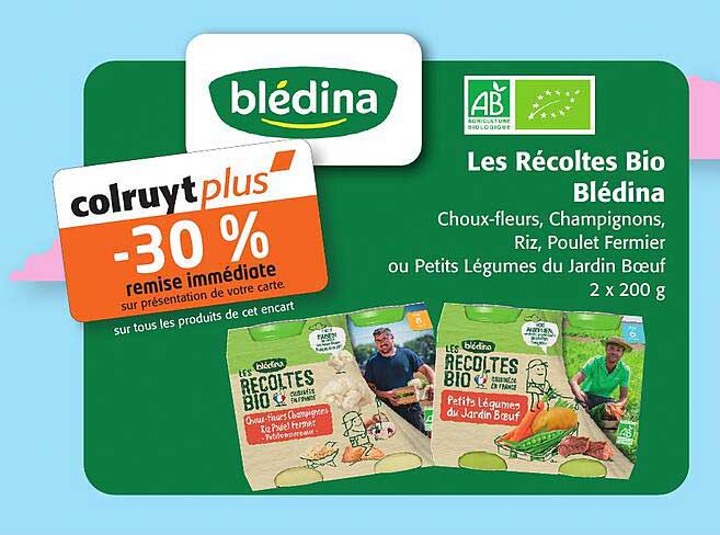 les récoltes bio blédina