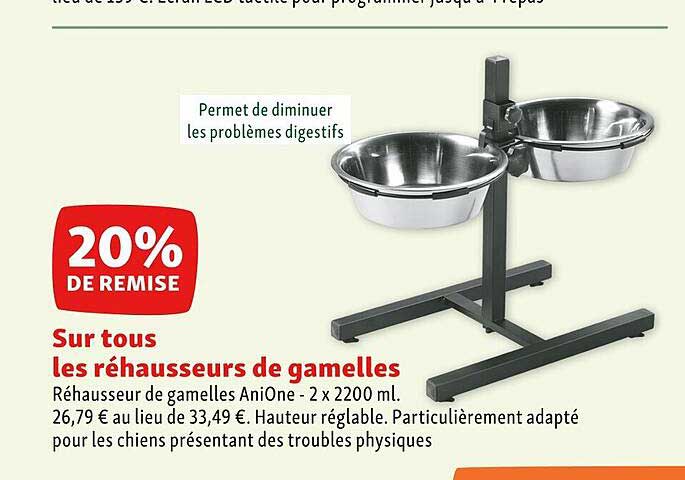 les rehausseurs de gamelles