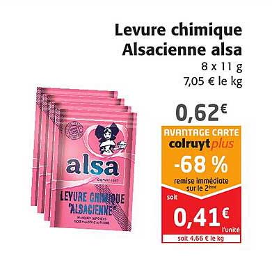 levure chimique alsacienne alsa