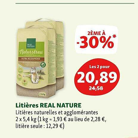 litières real nature