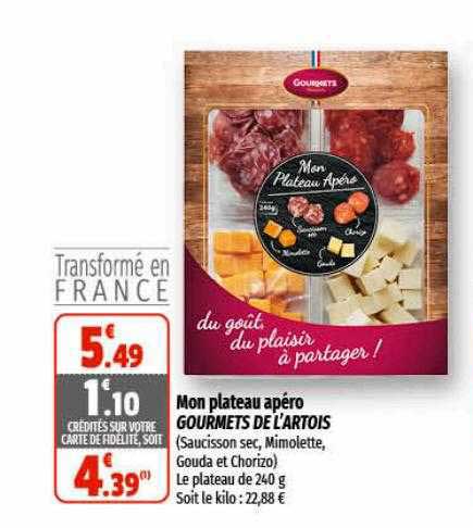 mon plateau apéro gourmets de l'artois