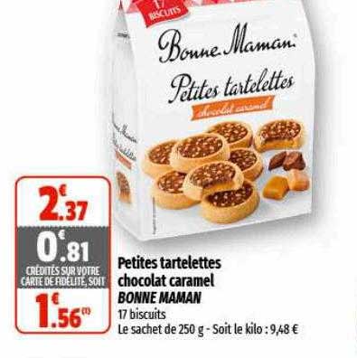 Petites Tartelettes Chocolat Caramel Bonne Maman