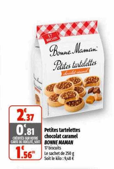 Petites Tartelettes Chocolat Caramel Bonne Maman
