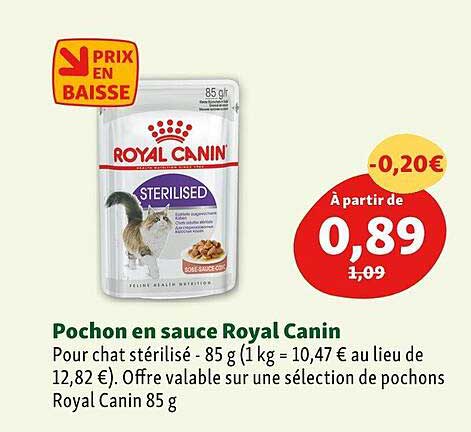 pochon en sauce royal canin