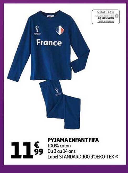 pyjama enfant fifa