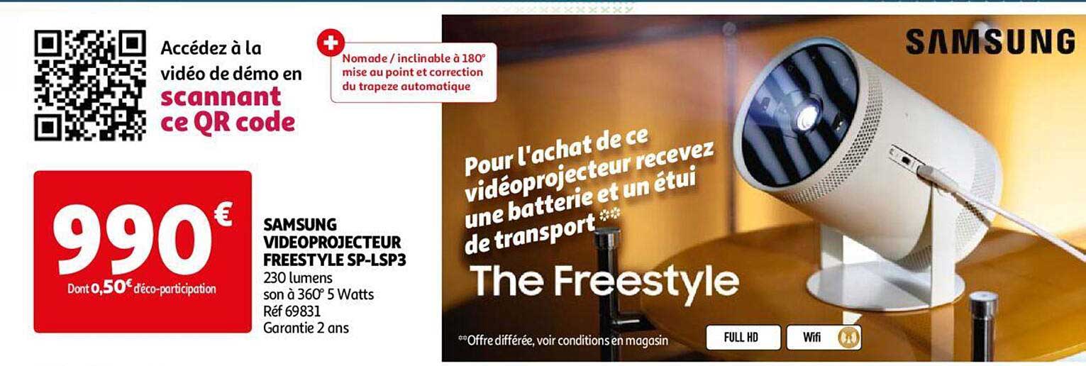 samsung vidéo projecteur freestyle sp-lsp3