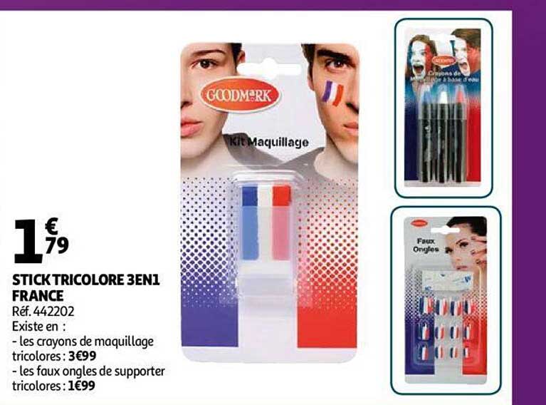 Stick Tricolore 3 En 1 France