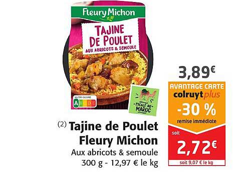 tajine de poulet fleury michon
