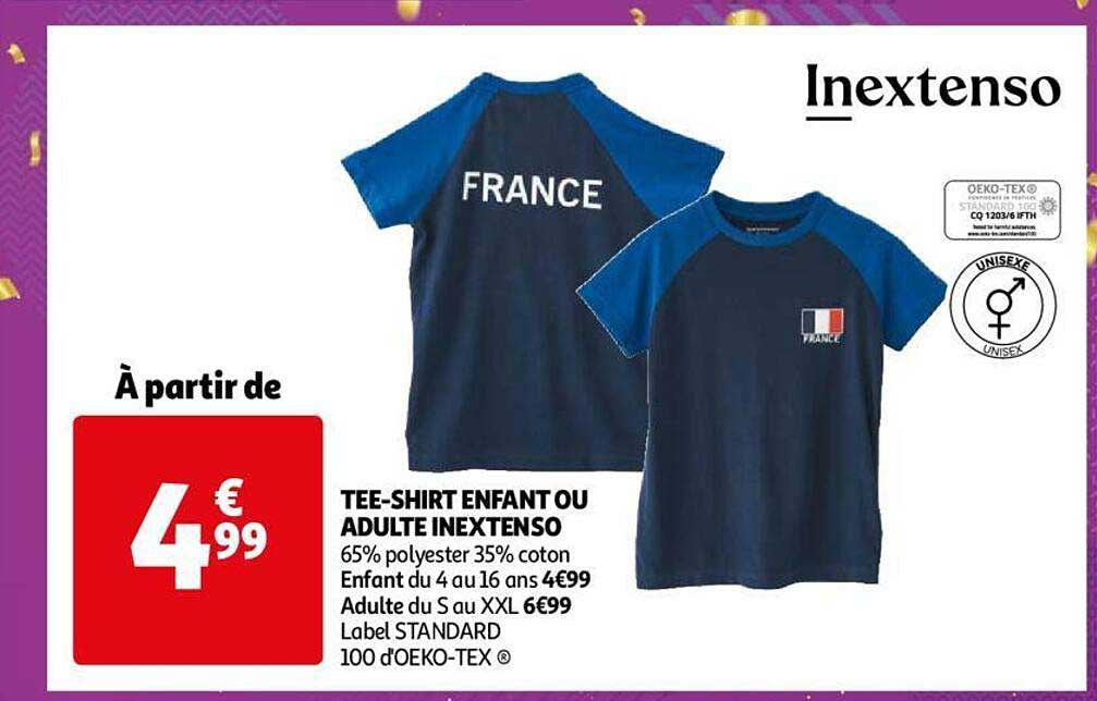 tee-shirt enfant ou adulte inextenso