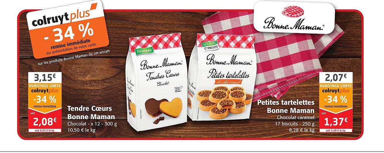 Tendre Cœurs Bonne Maman, Petites Tartelettes Bonne Maman