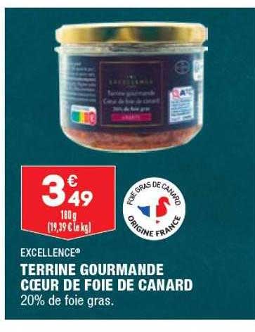 Terrine Gourmande Cœur De Foie De Canard Excellence