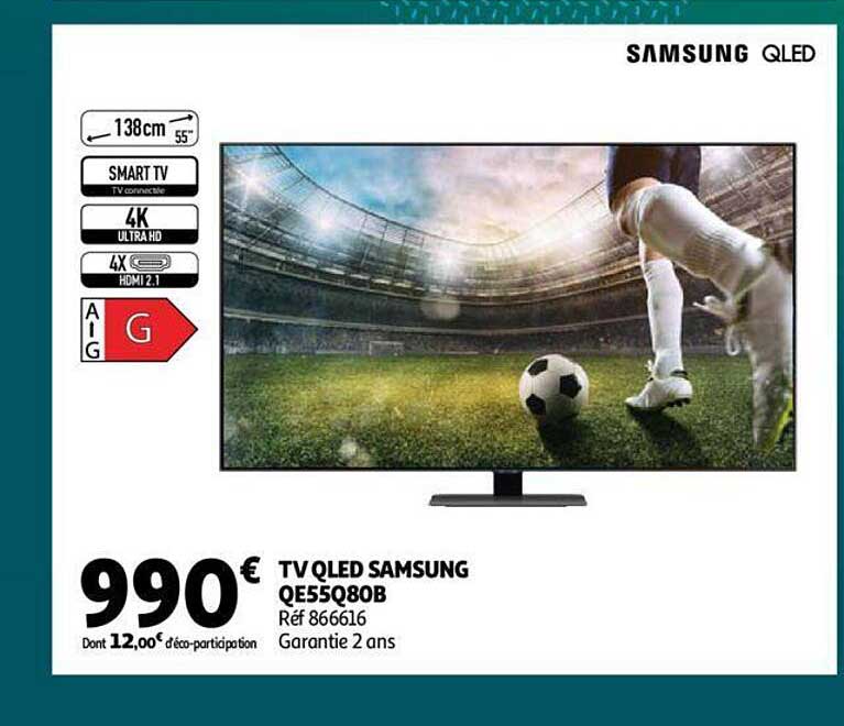 Tv Qled Samsung Qe55q80b