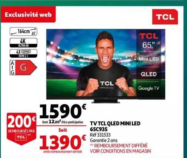 Tv Tcl Qled Mini Led 65c935