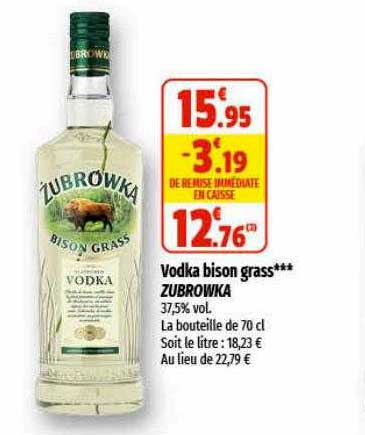 vodka bison grass zubrowka