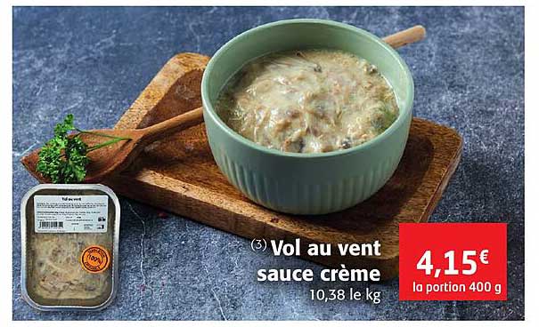 vol au vent sauce crème