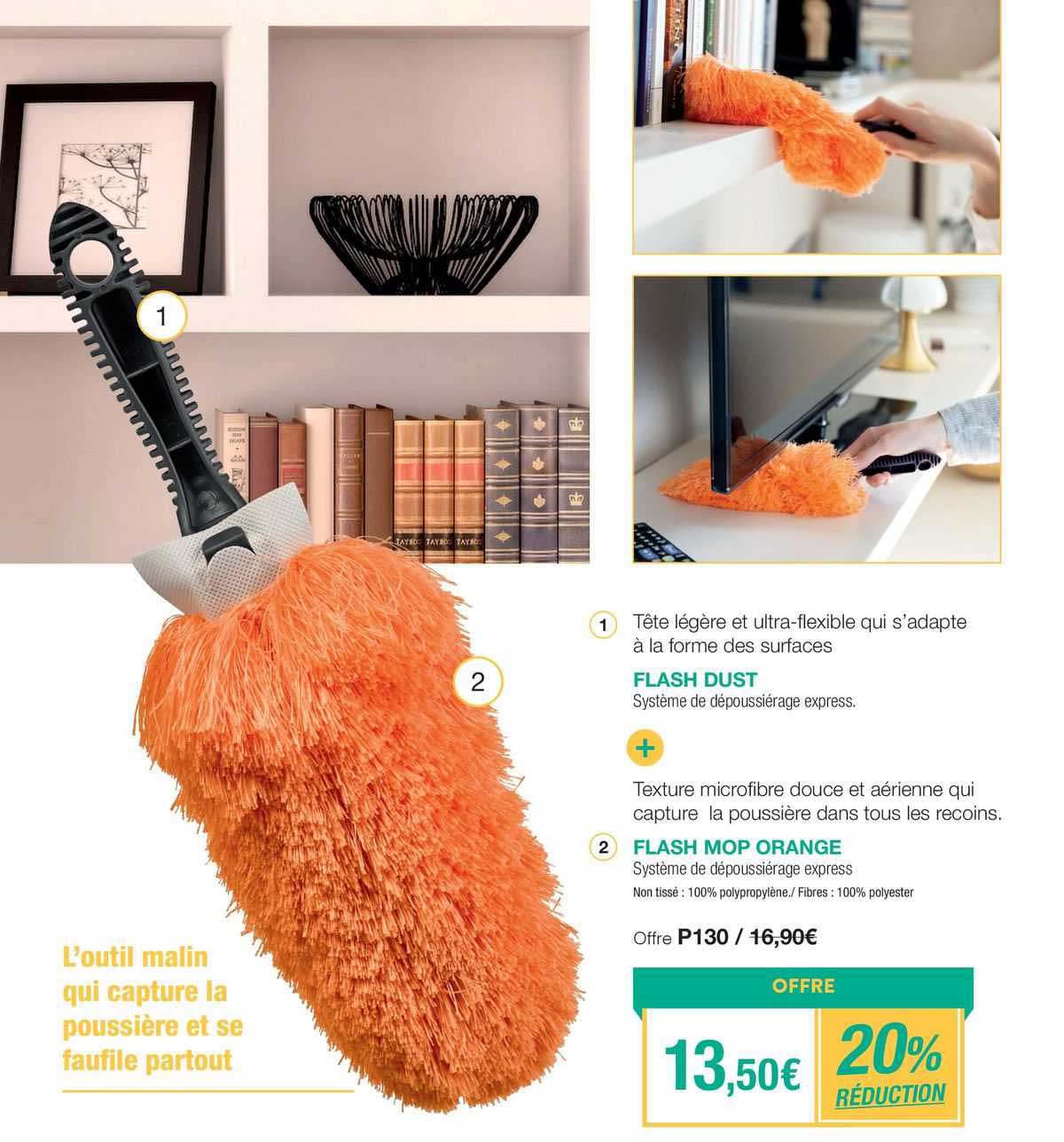 1 flash dust 2 flash mop orange