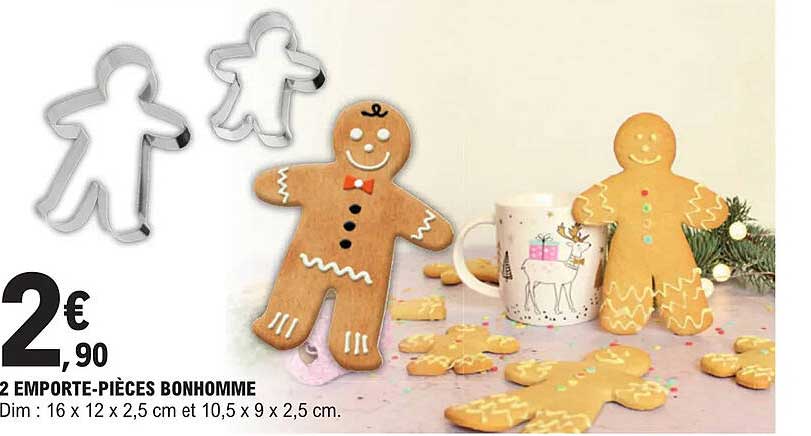 2 Emporte-pièces Bonhomme