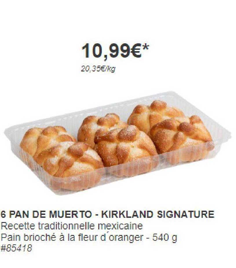 6 pan de muerto - kirkland signature