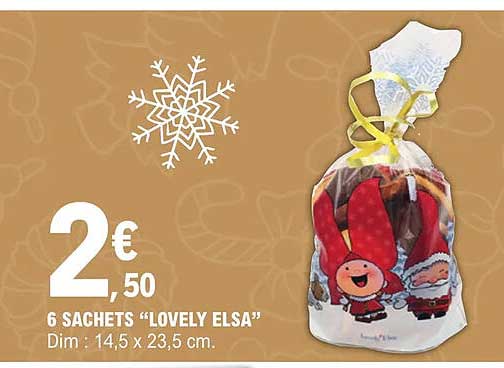 6 sachets "lovely elsa"