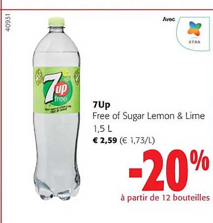 7u free of sugar lemon & lime