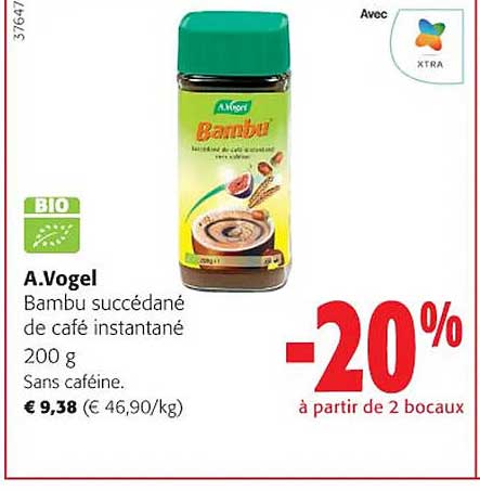 a. vogel bambu succédané de café instantané