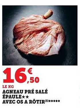 agneau pré salé épaule**avec os à rôtir